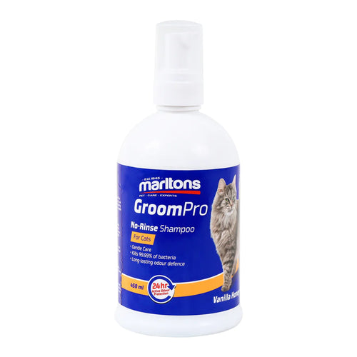 Marltons GroomPro No-Rinse Shampoo for Cats (6 x 450ml)