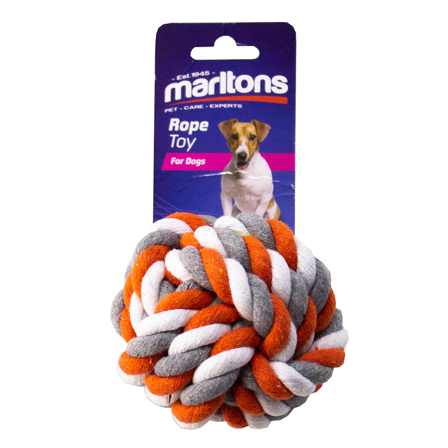 Marltons Dog Rope Bone - Ball Shape