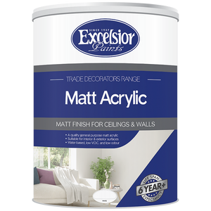 Excelsior Trade Decorators Matt Acrylic (Prices From)