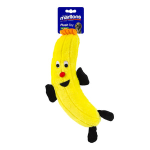 Marltons Banana Plush Toy with Squeaker