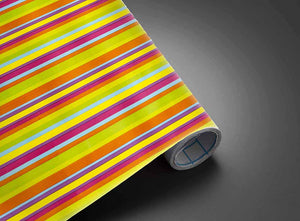 Neon Stripes Con-Tact Paper