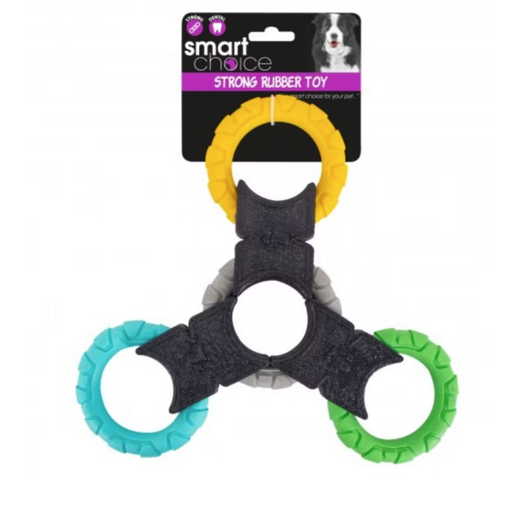 Smart Choice Triangle TPR Ring Dog Toy 27X27Cm
