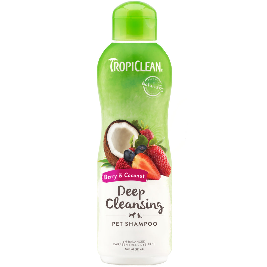 TropiClean Berry & Coconut Deep Cleansing Dog & Cat Shampoo 355ml