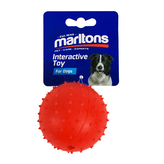 Marltons Rubber Ball with bell 75mm
