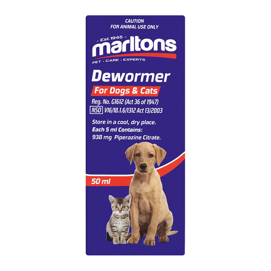 Marltons Dewormer For Dogs & Cats 50ml (10 Packets)