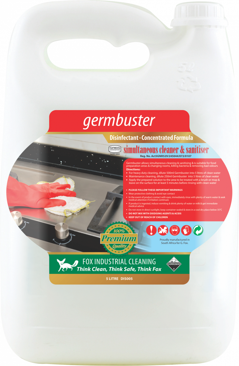 Multi-Surface Disinfectant Germ Buster 5lt