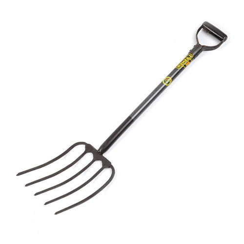 Fork - 5 Prong - Stable, Manure & Peanut (Steel Shaft)(900mm)