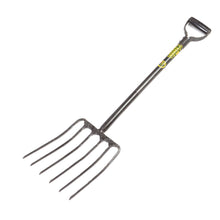Lasher Fork - 6 Prong - Stable, Manure & Peanut (Steel Shaft)