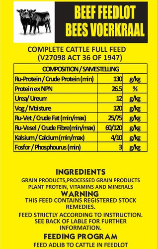 Beef Feedlot Finisher Meal 40kg