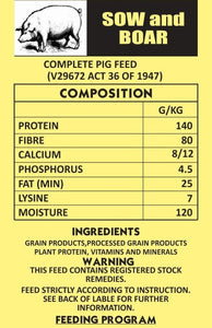 Pig sow & Boar Pellets 40kg