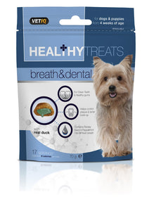 VetIQ Healthy Treats for Dogs - Breath & Dental- 70 g ( 6 Packets)