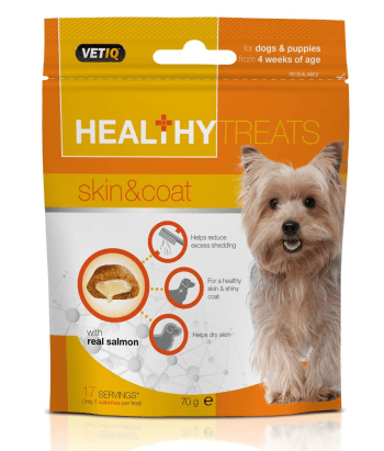 VetIQ Healthy Treats Skin & Coat Dog  - 70 g (6 Packets)