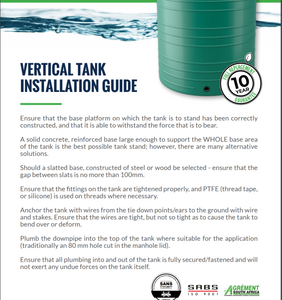 Eco Slim Water tank 2220lt (Vertical) (Colours)