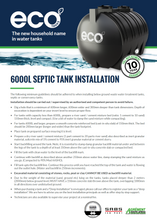 6000lt Eco Conservancy Tank