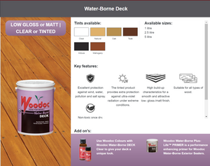 Woodoc Waterborne Deck (Prices From)