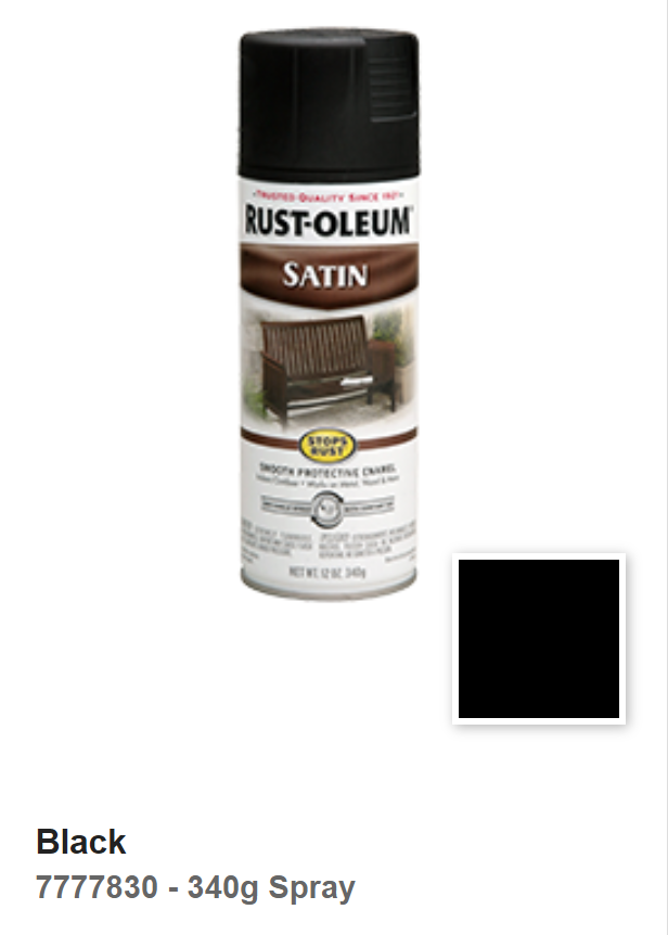 Rust-Oleum® Satin Spray Black