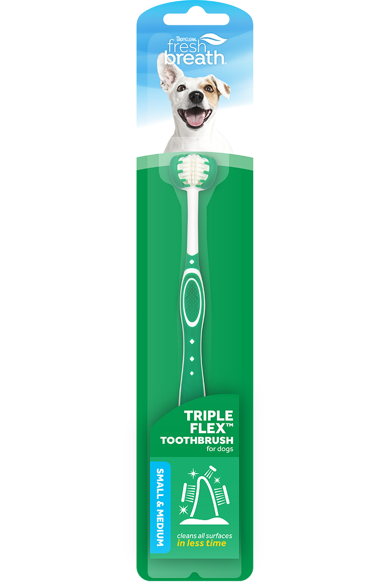 TropiClean Fresh Breath Triple Flex Toothbrush for dogs